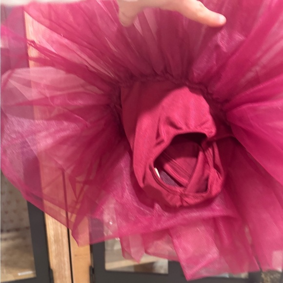 Revolution Fairy Maroon Ballet Dance Costume Sequined burgundy toddler tutu - Picture 6 of 10